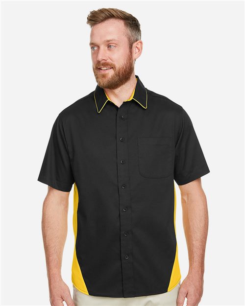Harriton M586 — Men's Flash IL Colorblock Shirt — main view