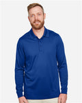 Harriton M348L — Men's Advantage Snag Protection Plus IL Long Sleeve Polo — main view
