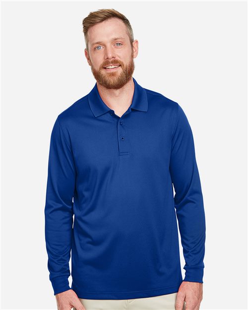 Harriton M348L — Men's Advantage Snag Protection Plus IL Long Sleeve Polo — main view