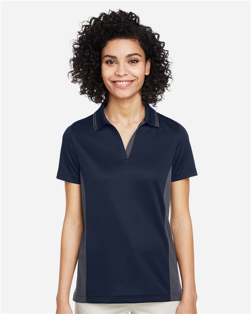 Harriton M386W — Women's Flash Snag Protection Plus IL Colorblock Polo — main view