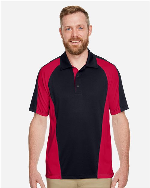 Harriton M385 — Men's Advantage Snag Protection Plus IL Colorblock Polo — main view