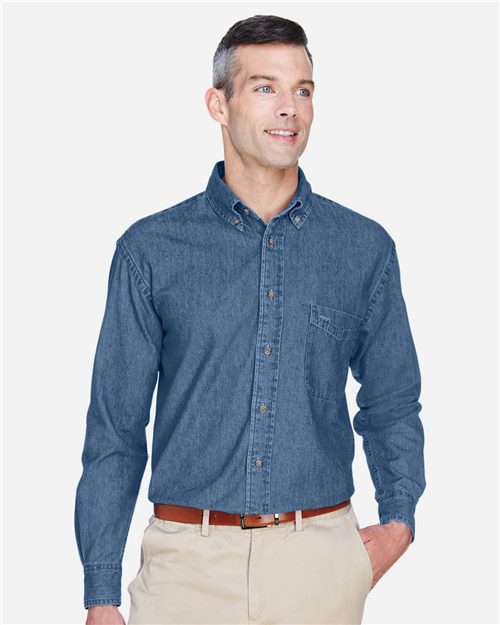 Harriton M550 — Men's Denim Shirt — main view