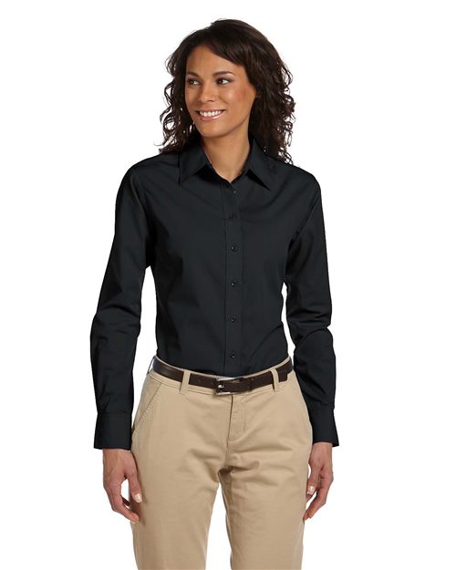 Harriton M510W — Women's Essential Poplin — main view