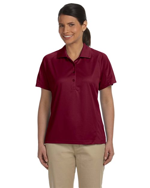 Harriton M374W — Women's Polytech Mesh Insert Polo — main view