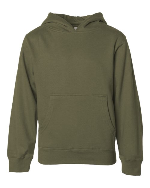 Independent Trading Co. SS4001Y — Youth Midweight Hooded Sweatshirt — Army