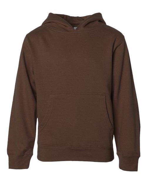 Independent Trading Co. SS4001Y — Youth Midweight Hooded Sweatshirt — Brown