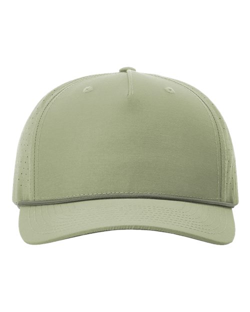 Richardson 355 — Laser Perf Performance Rope Cap — Light Olive/ Olive