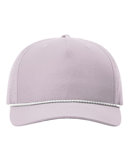 Richardson 355 — Laser Perf Performance Rope Cap — Lilac/ White-Grey