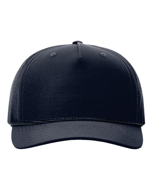 Richardson 355 — Laser Perf Performance Rope Cap — Navy/ Midnight Navy-Grey Blue