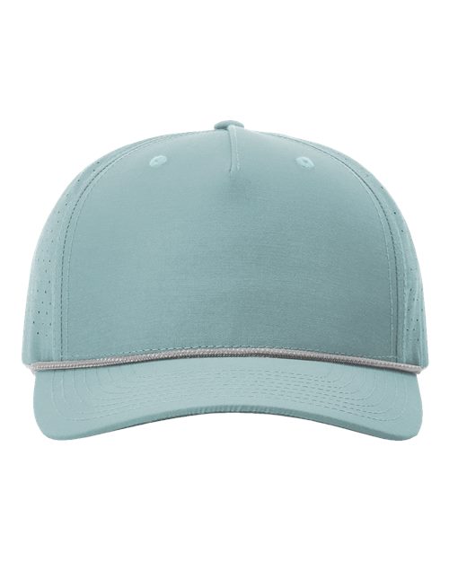 Richardson 355 — Laser Perf Performance Rope Cap — Smoke Blue/ Grey-White