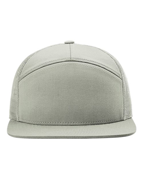 Richardson 168 — Seven-Panel Trucker Cap — Quarry Grey
