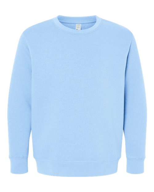 LAT 2225 — Youth Elevated Fleece Crewneck Sweatshirt — Light Blue