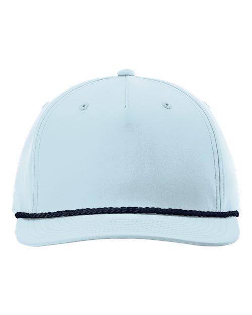 Richardson 258 — Five-Panel Classic Rope Cap — Soft Blue/ Navy