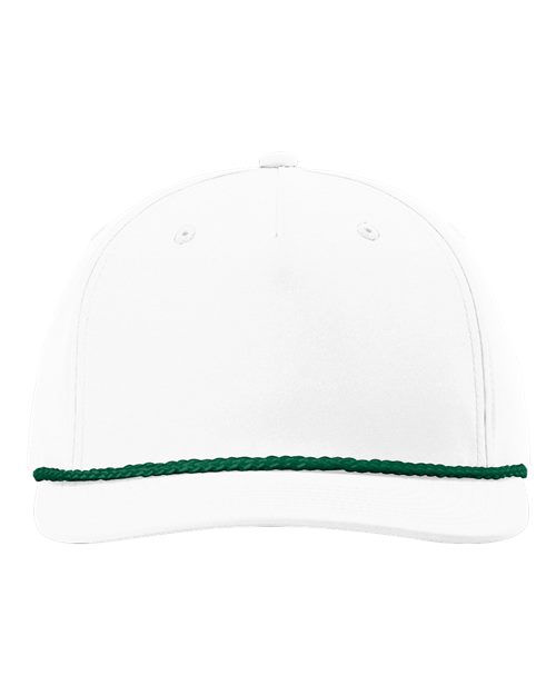 Richardson 258 — Five-Panel Classic Rope Cap — White/ Kelly Green