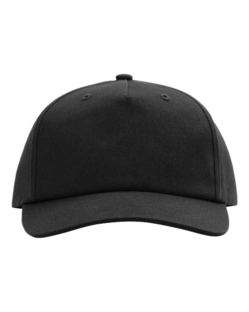 Richardson 356 — Five-Panel Gramps Cap — Black
