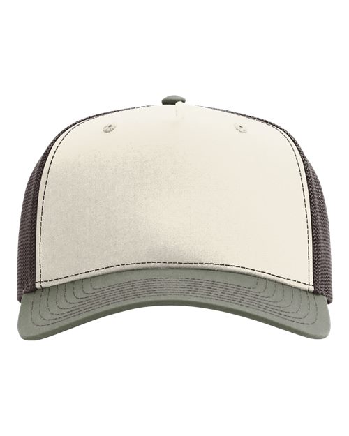 Richardson 112FPC — Five-Panel Champ Trucker Cap — Birch/ Brown/ Loden