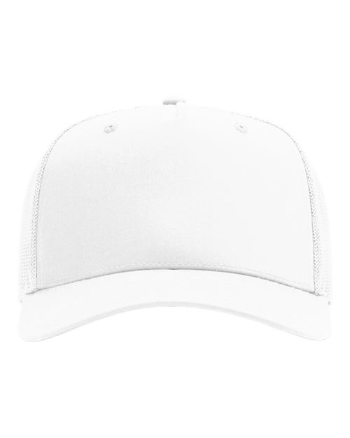 Richardson 112FPC — Five-Panel Champ Trucker Cap — White