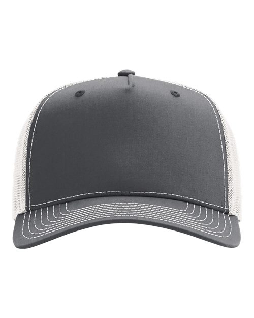 Richardson 112FPC — Five-Panel Champ Trucker Cap — Charcoal/ Ice Grey