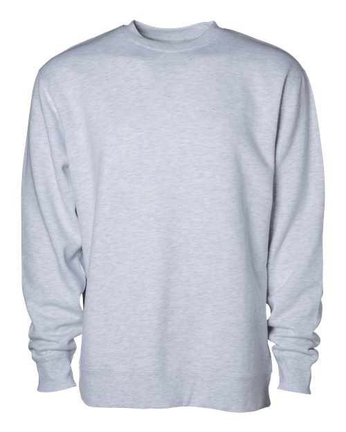 Independent Trading Co. IND3000 — Unisex Heavyweight Crewneck Sweatshirt — Ash Heather