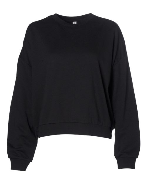 Independent Trading Co. PRM2700 — Women's California Wave Wash Sunday Crewneck Sweatshirt — Black