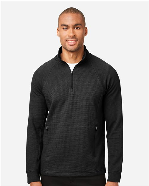 North End NE200 — Men's Rhythm Waffle Quarter-Zip Pullover — main view