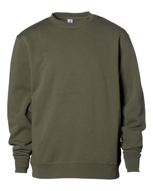 Independent Trading Co. SS3001Y — Youth Midweight Crewneck Sweatshirt — Army