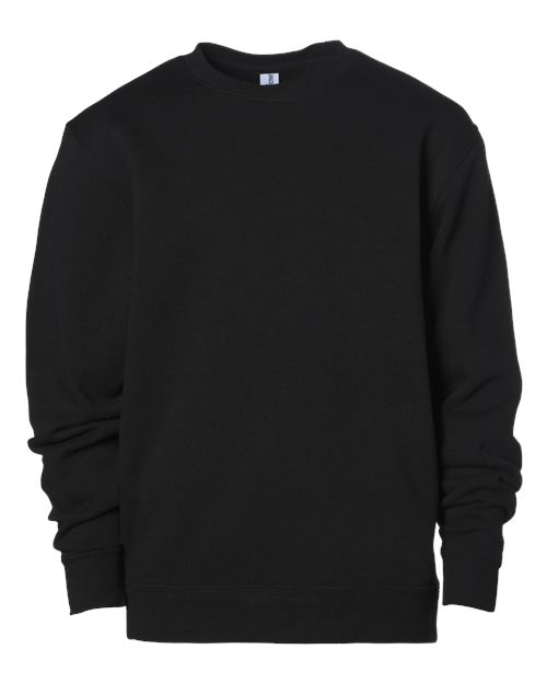 Independent Trading Co. SS3001Y — Youth Midweight Crewneck Sweatshirt — Black