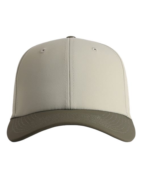 Imperial 7064 — The Elements Recycled Two-Tone Performance Cap — Putty/ Olive Green