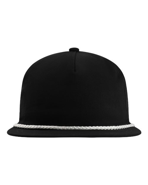 Imperial DNA001 — The Original Rope Five-Panel Cap — Black/ White
