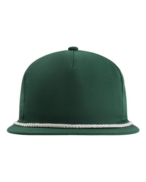 Imperial DNA001 — The Original Rope Five-Panel Cap — Forest Green/ White