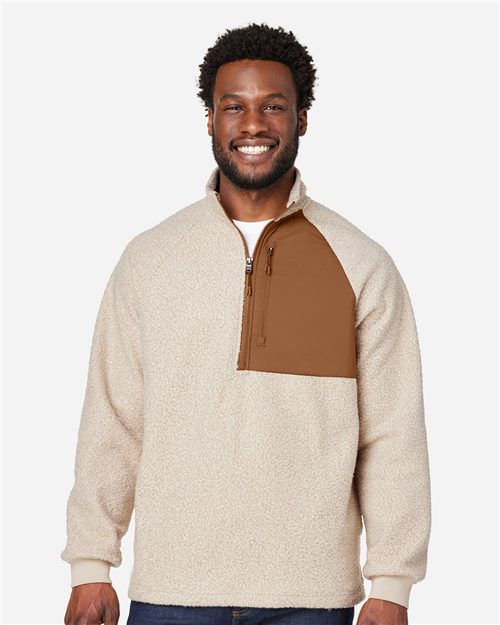 North End NE713 — Men's Aura Sweater Fleece Quarter-Zip Pullover — main view