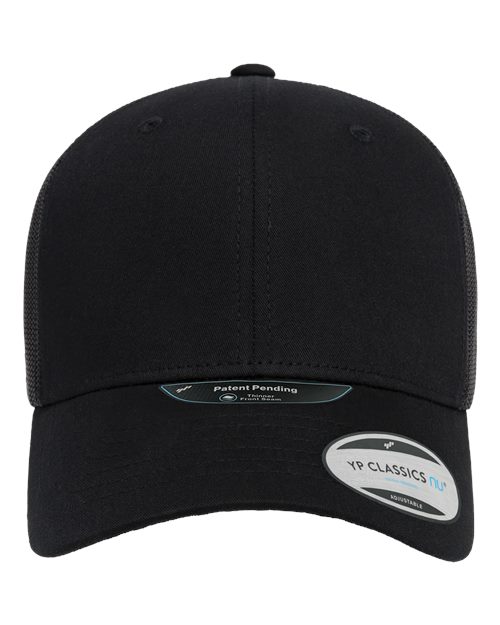 YP Classics 6606NU — NU Retro Trucker Cap — Black