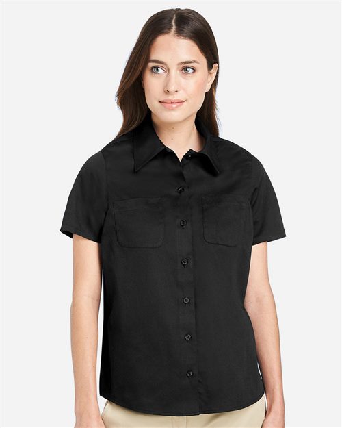 Harriton M585W — Women's Advantage IL Short Sleeve Dress Shirt — main view