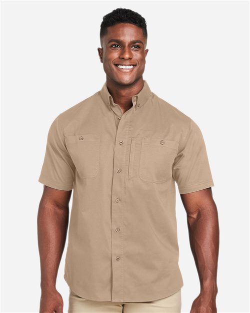 Harriton M585 — Men's Advantage IL Short Sleeve Work Shirt — main view