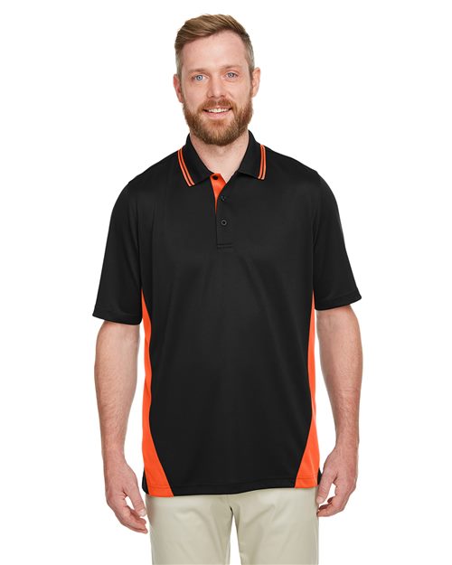 Harriton M386T — Men's Tall Flash Snag Protection Plus IL Colorblock Polo — main view
