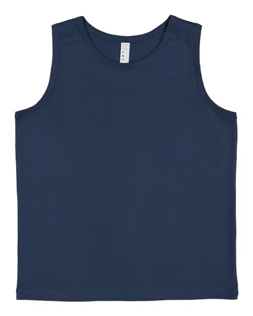 LAT 6123 — Youth Fine Jersey Tank — Denim