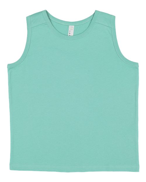 LAT 6123 — Youth Fine Jersey Tank Top — Saltwater