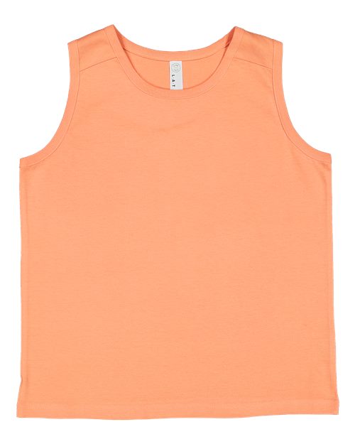 LAT 6123 — Youth Fine Jersey Tank Top — Sunset