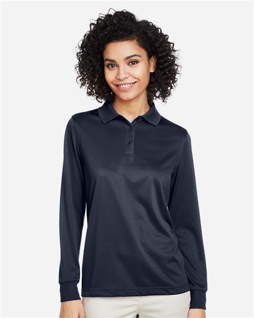 Harriton M348LW — Women's Advantage Snag Protection Plus IL Long Sleeve Polo — main view