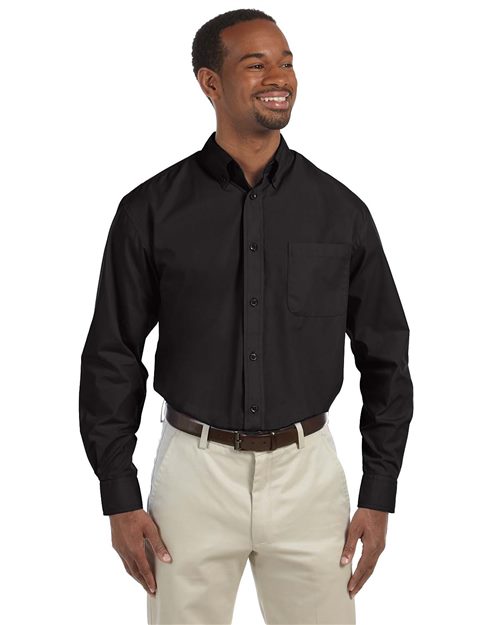 Harriton M510 — Men's Essential Poplin — main view