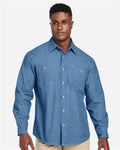 Harriton M540 — Unisex Denim Shirt Jacket — main view