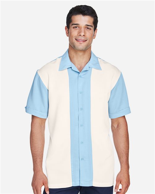 Harriton M575 — Men's Two-Tone Camp Shirt — main view
