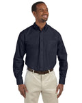 Harriton M510T — Men's Tall Essential Poplin — main view