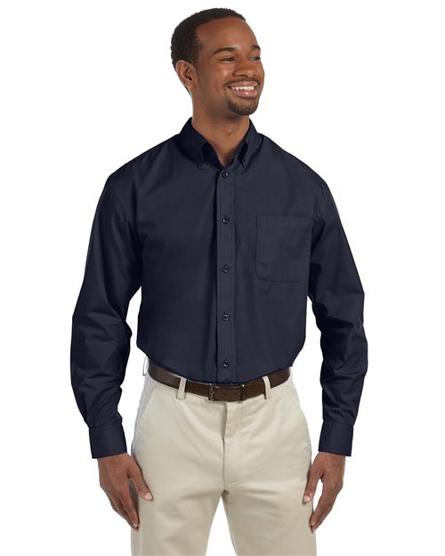 Harriton M510T — Men's Tall Essential Poplin — main view