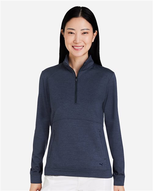 Puma Golf 535516 — Women's Cloudspun Rockaway Quarter-Zip Pullover — main view