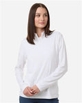 Adidas A709 — Women's Textured Stripe Quarter-Zip Pullover — main view