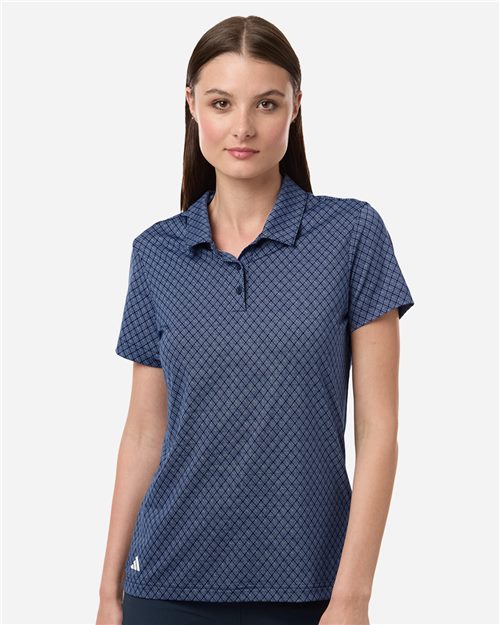 Adidas A717 — Women's 4-Way Stretch Printed Polo — main view