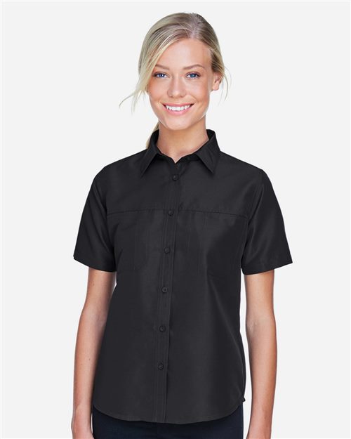 Harriton M580W — Women's Key West Short Sleeve Performance Staff Shirt — main view