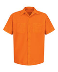 Red Kap SS24 — Men's Enhanced Visibility Short Sleeve Work Shirt — main view