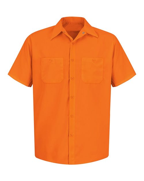 Red Kap SS24 — Men's Enhanced Visibility Short Sleeve Work Shirt — main view